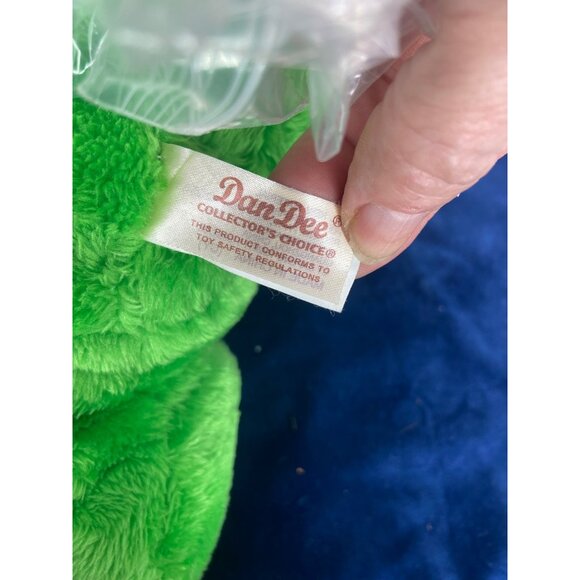 DanDee Kiss Me Heart Green Frog Stuffed Plush Toy - Picture 6 of 9